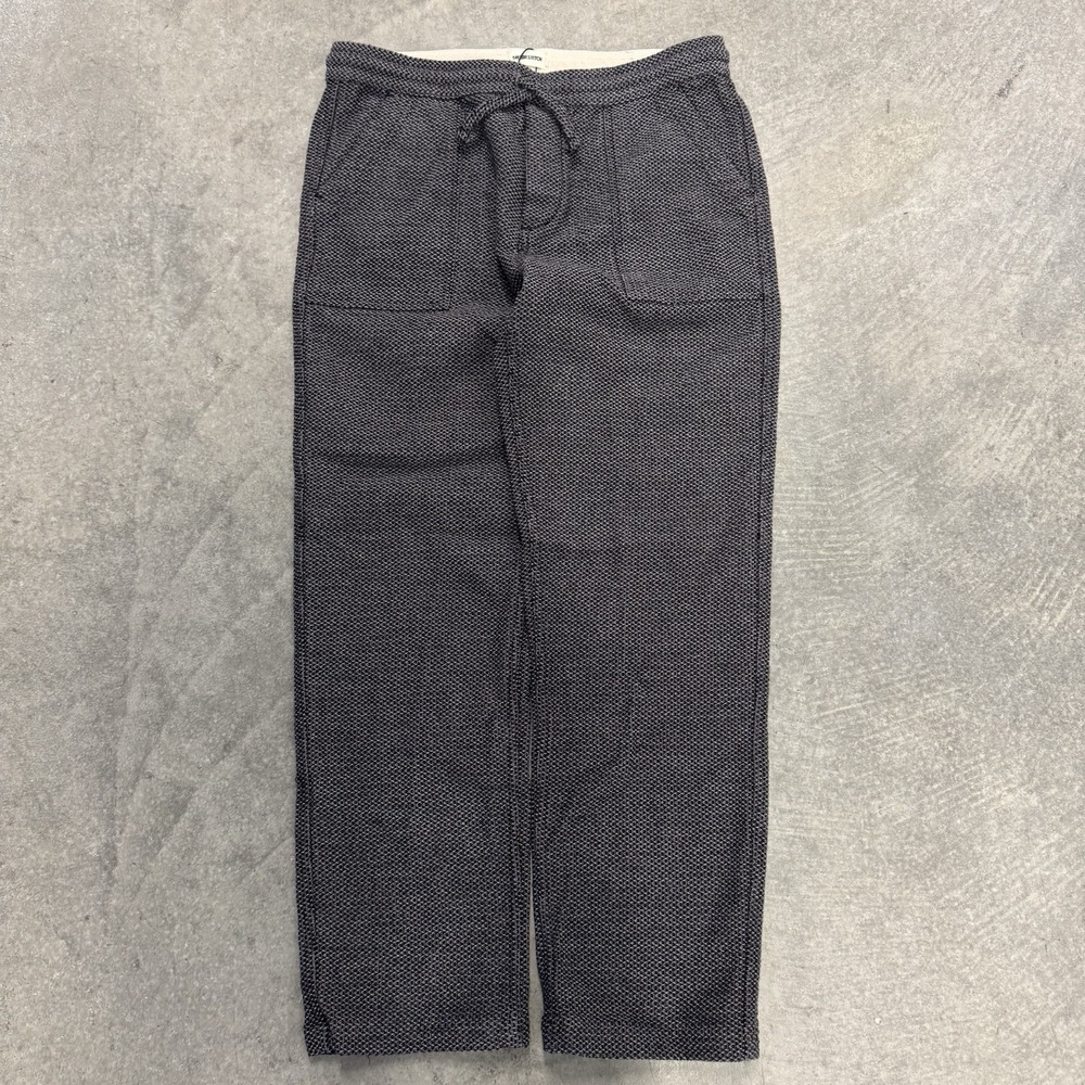Men's Taylor Stitch Breakwater Pants Organic Cotton Charcoal Sashiko XL